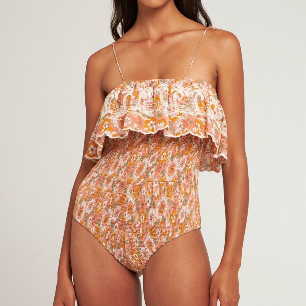 BNWT Antik Batik Blossom Print Bodysuit - Size 40 (M) - 100% Cotton